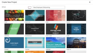 dominKnow ONE Choose from a wide selection of templates to start with that save you time and keeps you focused on the content, not the process