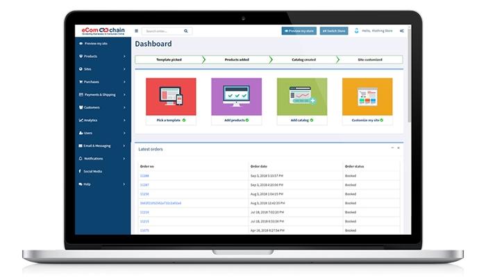 eCommerce website design eComchain