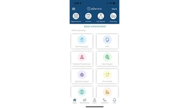eDentra Mobile App Book Appointment