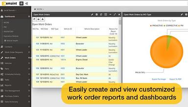 eMaint CMMS Dashboards