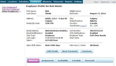 Employee Profile