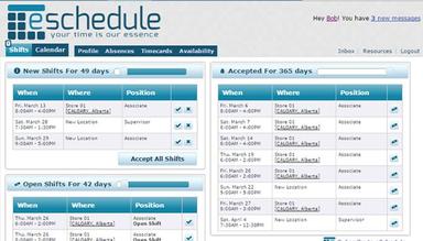 Employee Shifts Tab