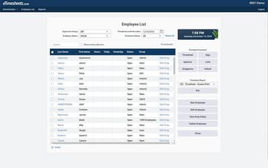 eTimesheets Employee Overview