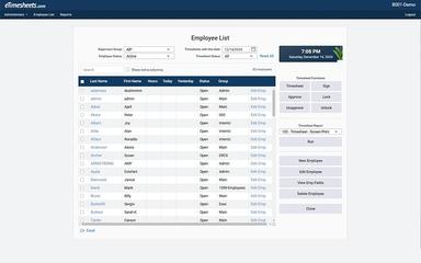 eTimesheets Employee Overview