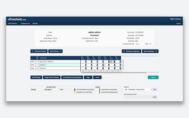eTimesheets Timesheet