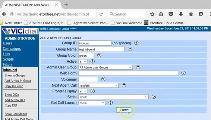 eTollFree Inbound Groups