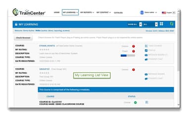 eTrainCenter-My-Learning-list-view