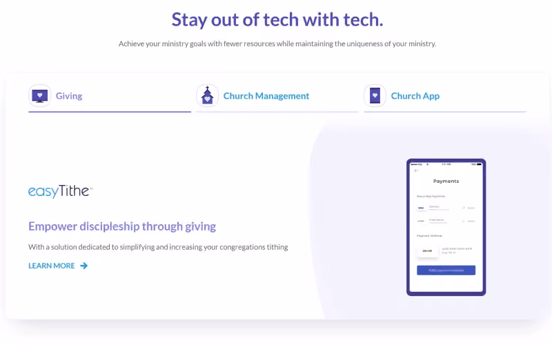 EasyTithe Giving