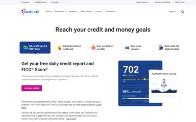 Experian AutoCheck Home Page