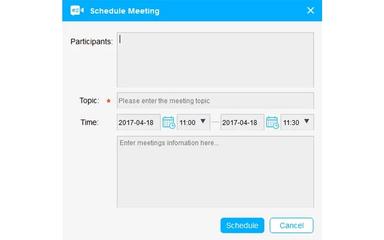 eztalks Schedule Meeting