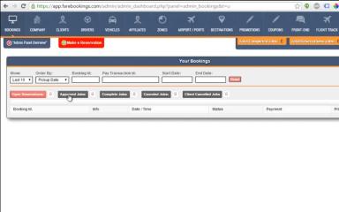 Taxi Booking Software Bookings