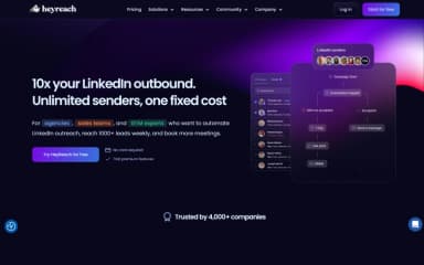 HeyReach Home Page