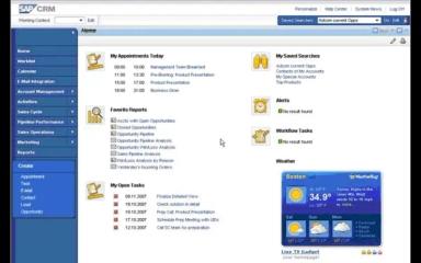 SAP CRM Software Dashboard