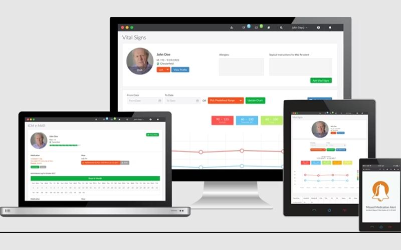 iCareManager Desktop and Mobile View