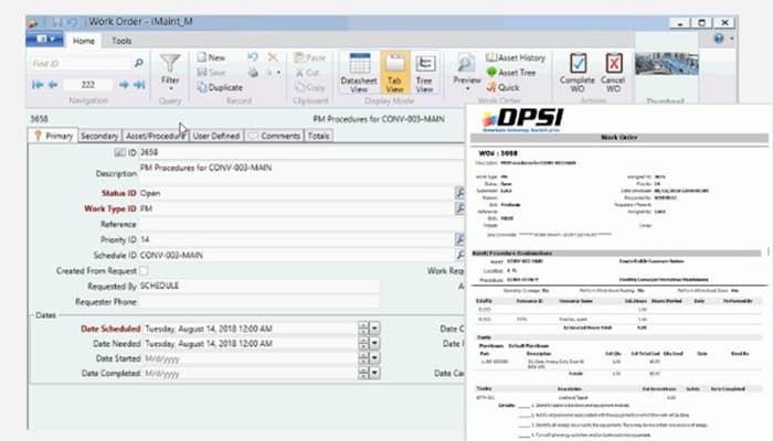 iMaint CMMS Work Orders