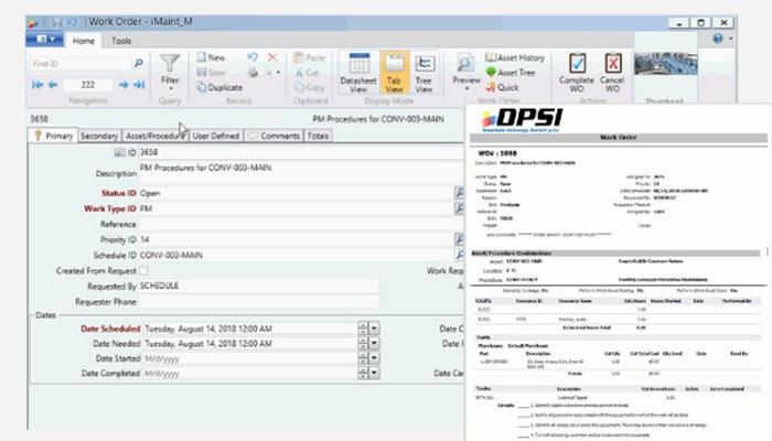 iMaint CMMS Work Orders