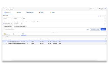 iManage Work Advanced Search