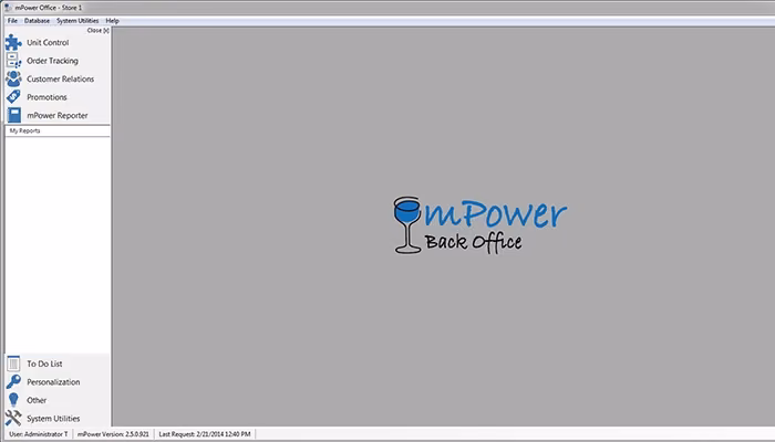 MPower Beverage Back office