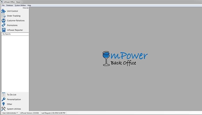 MPower Beverage Back office
