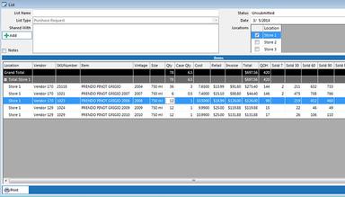 MPower Beverage Ordering screen