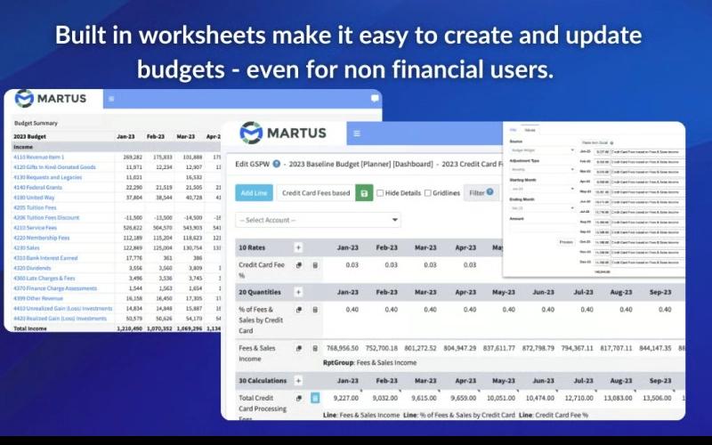 Martus Budget Summary
