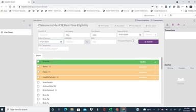 maxRTE medical insurance verification check