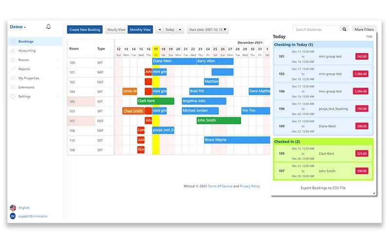miniCal Monthly View