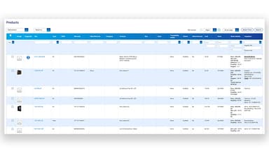 myFulfillment products dashboard