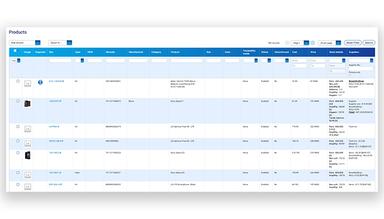 myFulfillment products dashboard