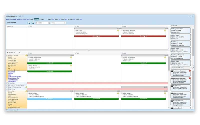 myunity Scheduling Whiteboard