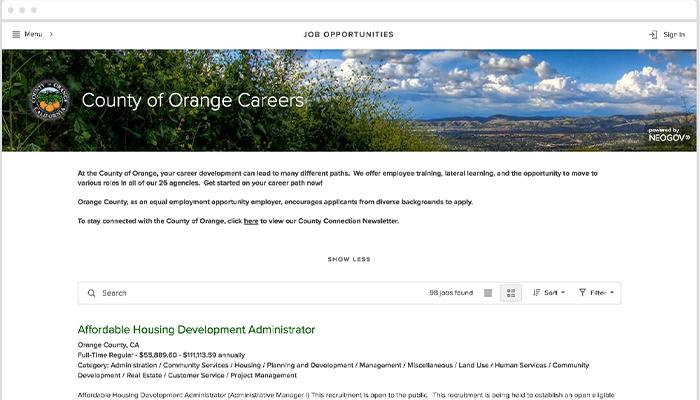 neogov Career portal