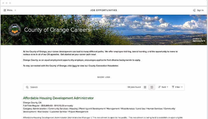 neogov Career portal