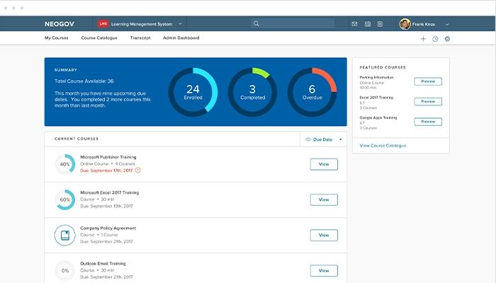 Neogov Learning Management