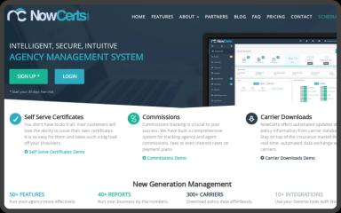 NowCerts Sign UP