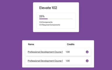 Elevate LMS Professional Development Course