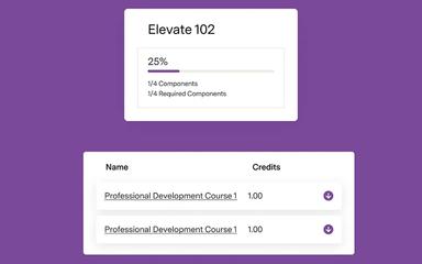 Elevate LMS Professional Development Course