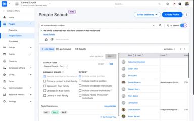 Pushpay People Search