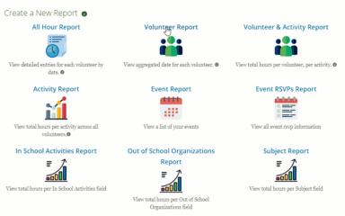Track it Forward Create A New Report