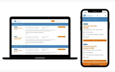 VolunteerHub Dextop And Mobile View