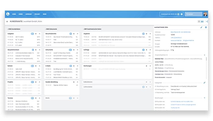 Work4all Interface